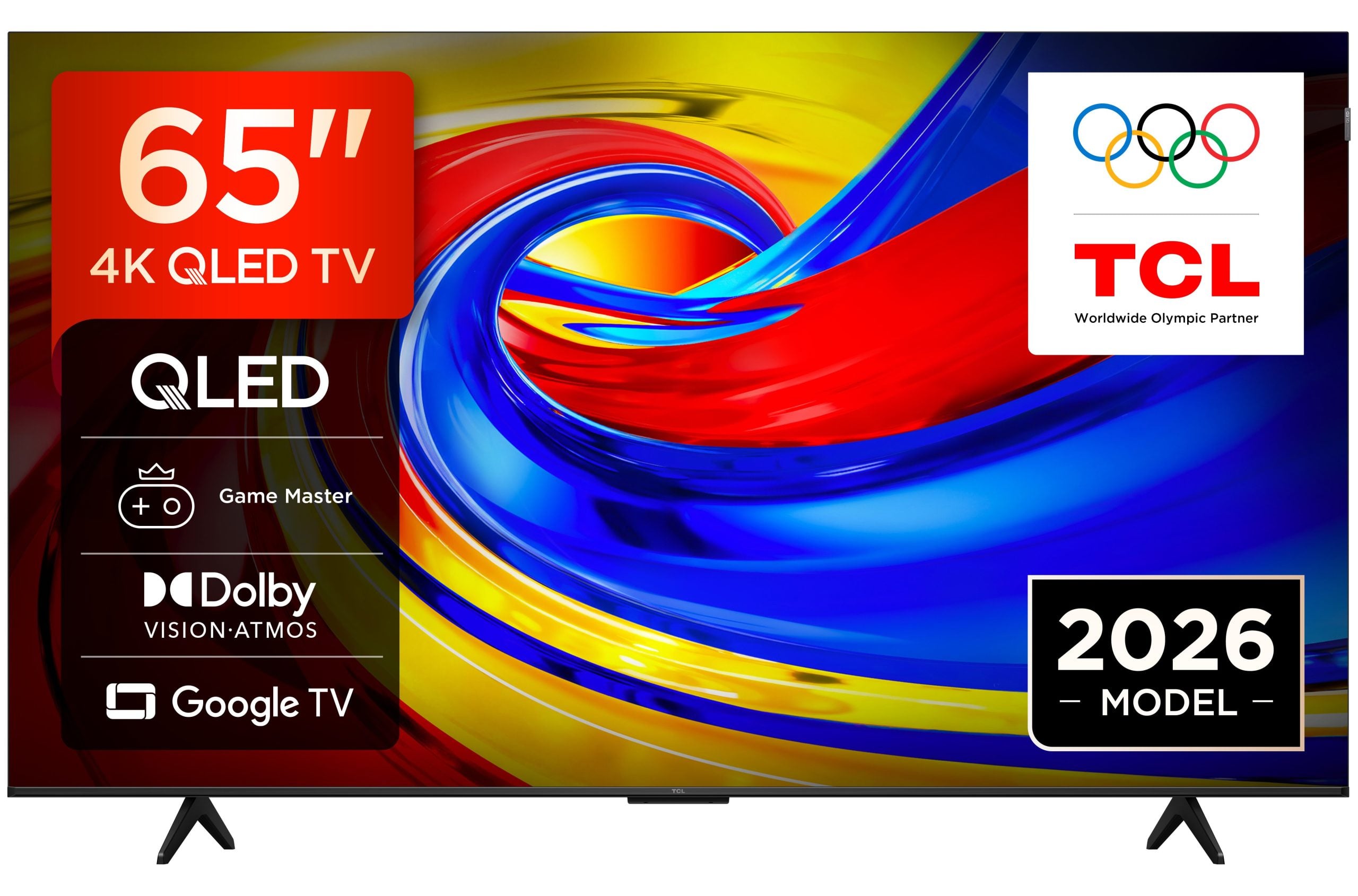 TCL 65 Inch Premium QLED 4K UHD Google TV 65P7L (2026 Model), Dolby Vision · Atmos, AiPQ Processor, ONKYO 2.0 Hi-Fi System, TCL AI, 60Hz Refresh Rate, Youtube, Netflix, Free To Air Decorder