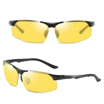 Kính mát Polarized cho Người lớn Nam Cho Nữ, hợp kim nhôm Mg, ống kính vàng, bảo vệ UV400, Kính râm cho lái xe, du lịch, câu cá